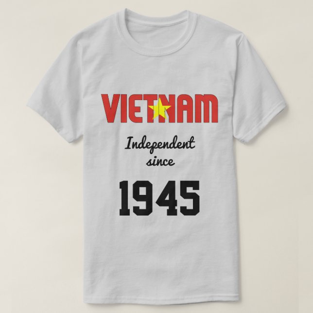 Vietnam Flagga Independence Firande T Shirt (Design framsida)