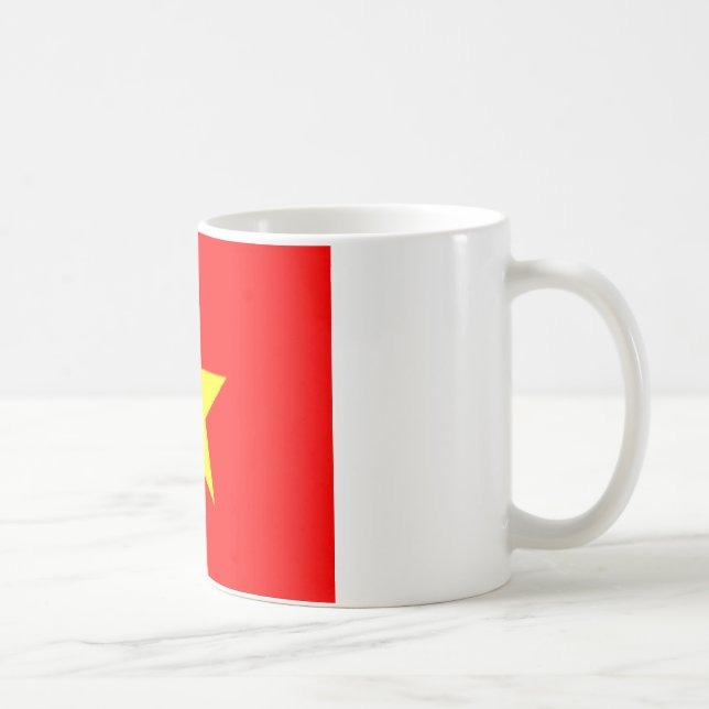 Vietnam flagga kaffe koppar (Höger)