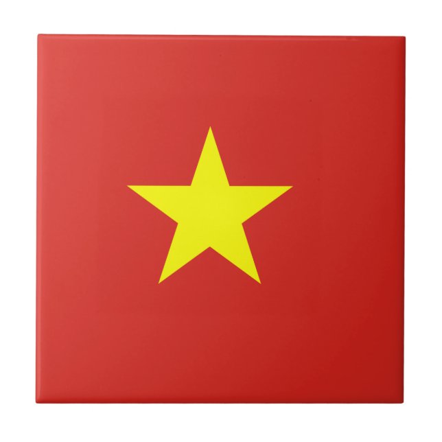 Vietnam flagga kakelplatta (Framsidan)