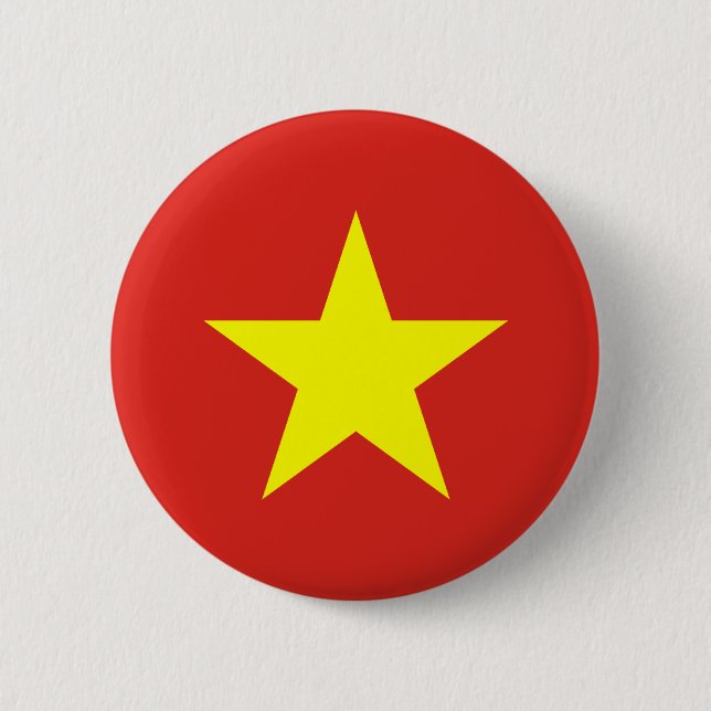 Vietnam Flagga-knapp Knapp (Framsida)