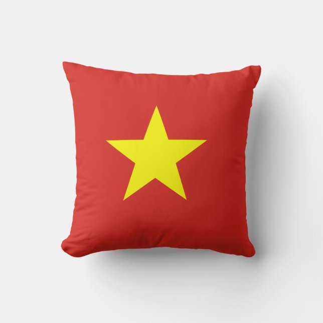 Vietnam flagga kudde (Framsida)
