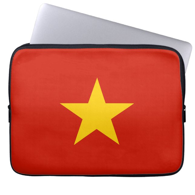 Vietnam flagga laptop fodral (Framsidan)