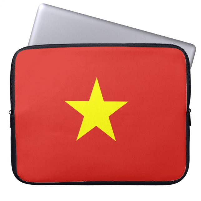 Vietnam flagga laptop fodral (Framsidan)