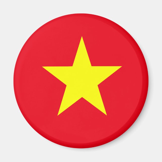 Vietnam Flagga Magnet (Framsidan)