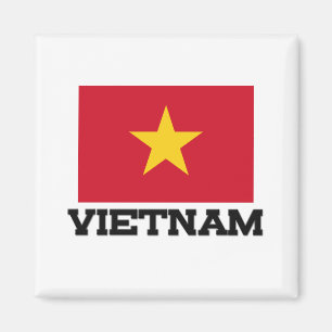 Vietnam flagga magnet