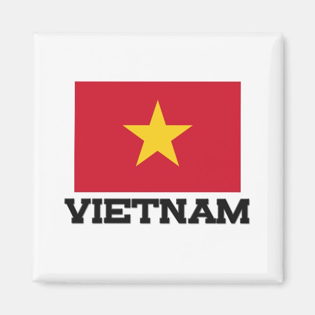 Vietnam Flagga Magnet (Framsidan)