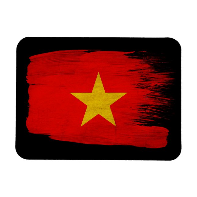 Vietnam Flagga Magnet (Horisontell)
