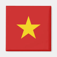 Vietnam Flagga Magnet