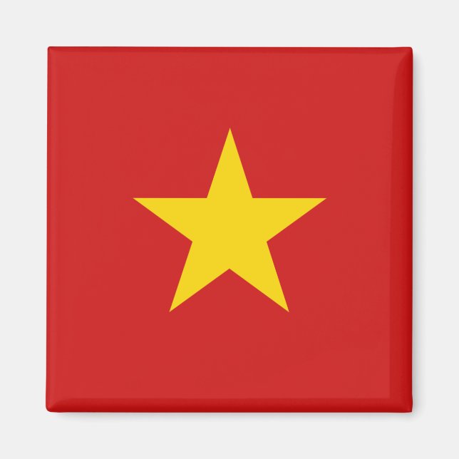 Vietnam Flagga Magnet (Framsidan)