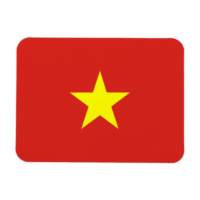 Vietnam Flagga Magnet (Horisontell)