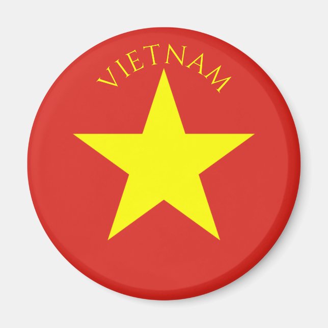 vietnam flagga magnet (Framsidan)