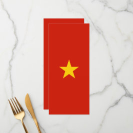 Vietnam flagga meny