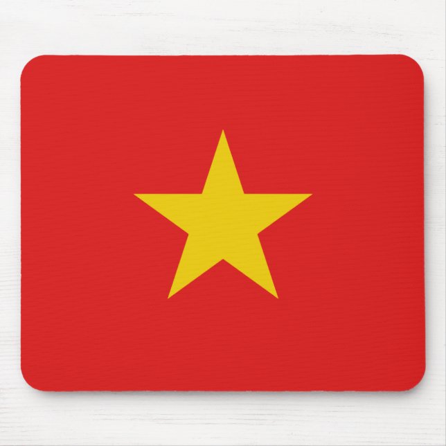 Vietnam flagga Mousepad Musmatta (Framsidan)