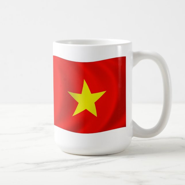 Vietnam Flagga Mugg (Höger)