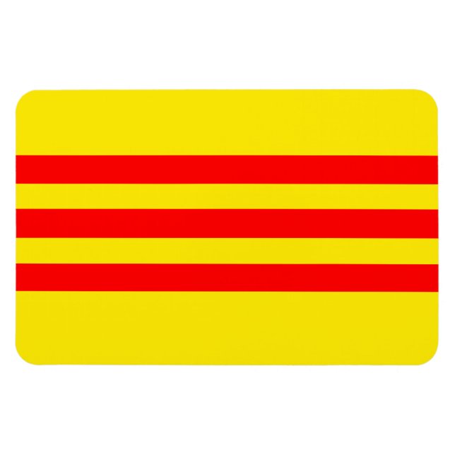 Vietnam Flagga (ny) Magnet (Horisontell)