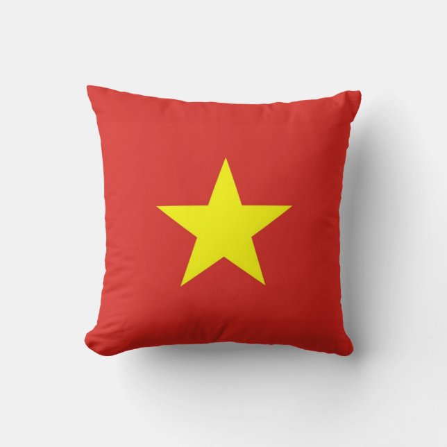 Vietnam Flagga om amerikanska MoJo Pillow Kudde (Framsida)
