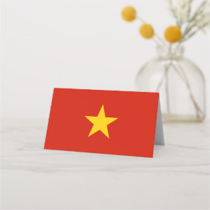 Vietnam flagga placeringskort