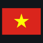 Vietnam Flagga Poster<br><div class="desc">Vietnam Flagga; vietnamesiska; Viet Nam</div>