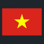 Vietnam Flagga Poster<br><div class="desc">Vietnam Flagga; vietnamesiska; Viet Nam</div>