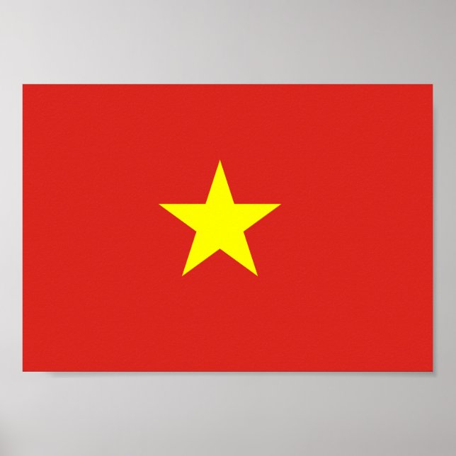 Vietnam flagga poster (Framsidan)