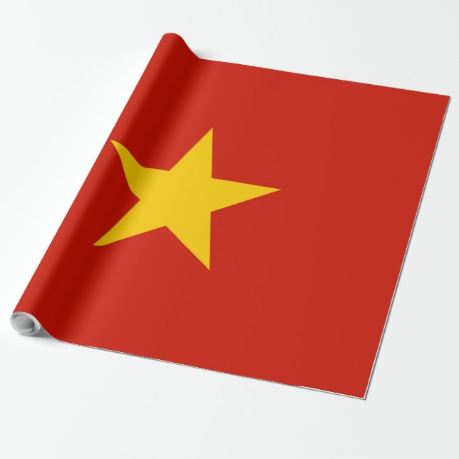 Vietnam flagga presentpapper (Utrullad)