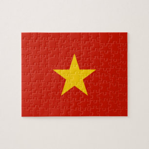 Vietnam flagga pussel