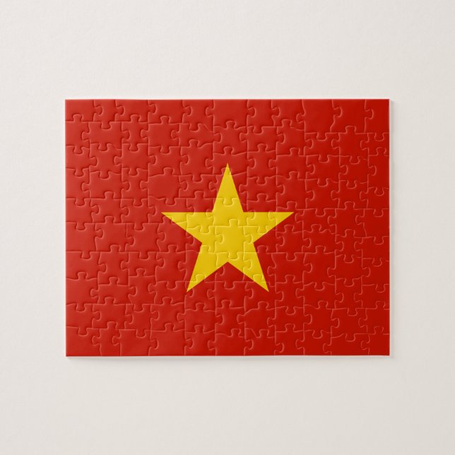 Vietnam flagga pussel (Horisontell)
