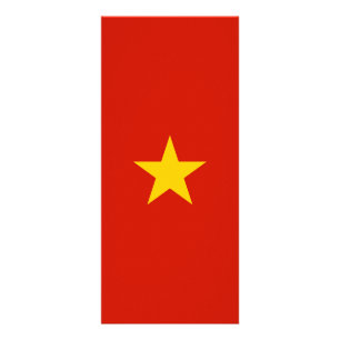 Vietnam flagga reklamkort
