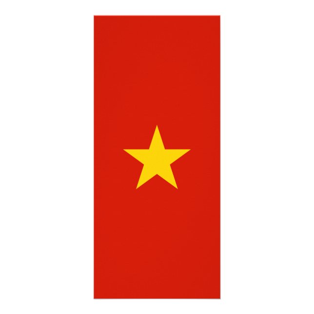 Vietnam flagga reklamkort (Framsidan)