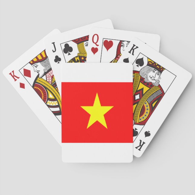 vietnam flagga spelkort (Baksidan)