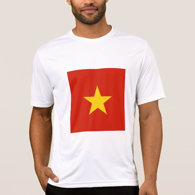 Vietnam flagga t shirt (Framsida)