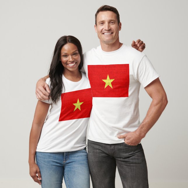 Vietnam flagga t-shirt (Unisex)
