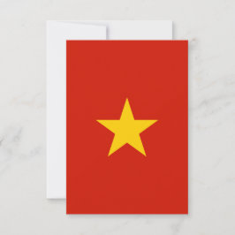 Vietnam flagga tack kort