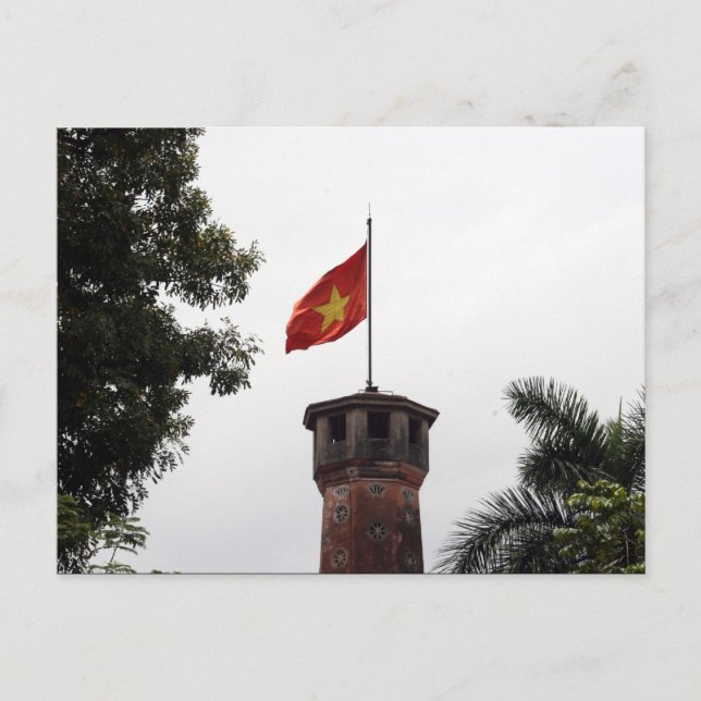 vietnam flagga torn vykort (Framsida)