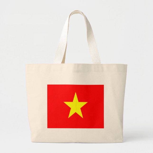 Vietnam flagga tote bags jumbo tygkasse (Framsidan)