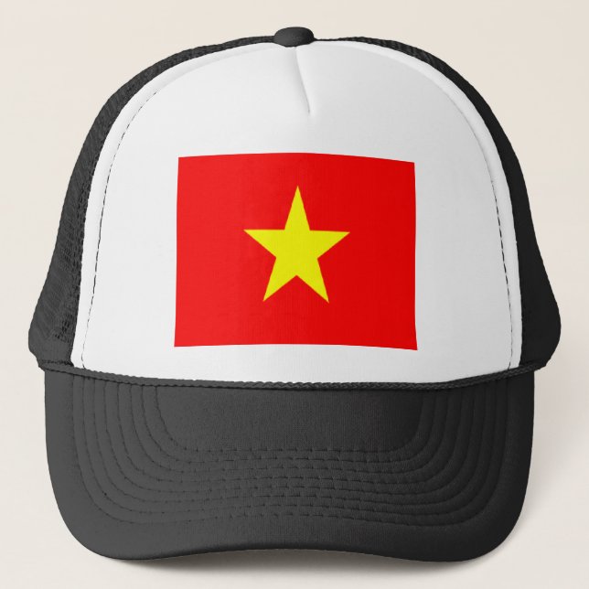 vietnam flagga truckerkeps (Framsida)