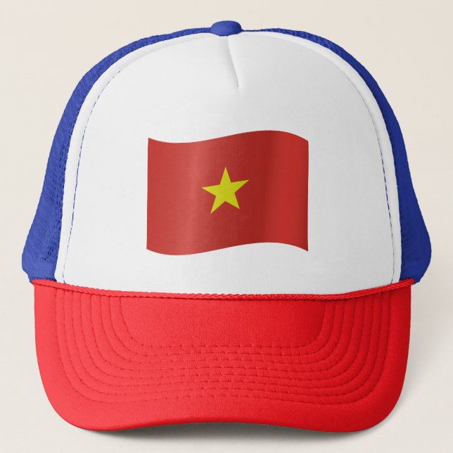 Vietnam flagga truckerkeps (Framsida)