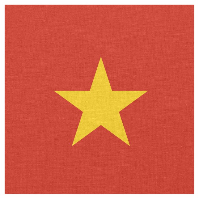 Vietnam flagga tyg (Närbild)
