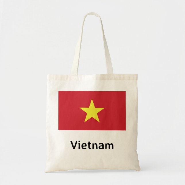 Vietnam Flagga Tygkasse (Framsidan)