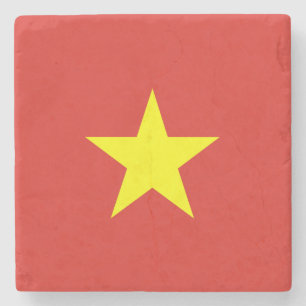 Vietnam Flagga Underlägg Sten
