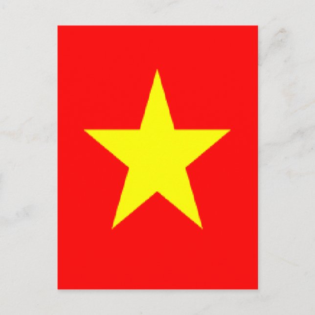 vietnam flagga vykort (Framsida)