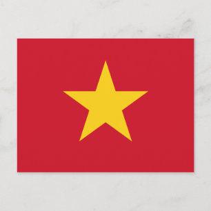 vietnam flagga vykort