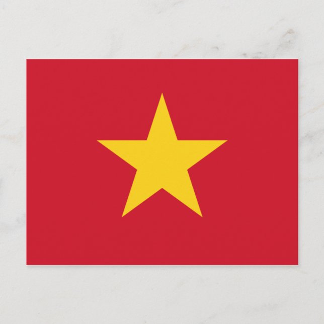 vietnam flagga vykort (Framsida)