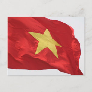 vietnam flagga vykort