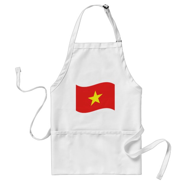 Vietnam Flagga Wave Förkläde (Framsidan)