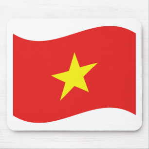 Vietnam Flagga Wave Musmatta