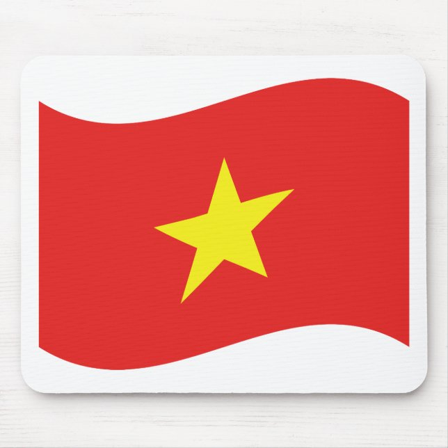 Vietnam Flagga Wave Musmatta (Framsidan)