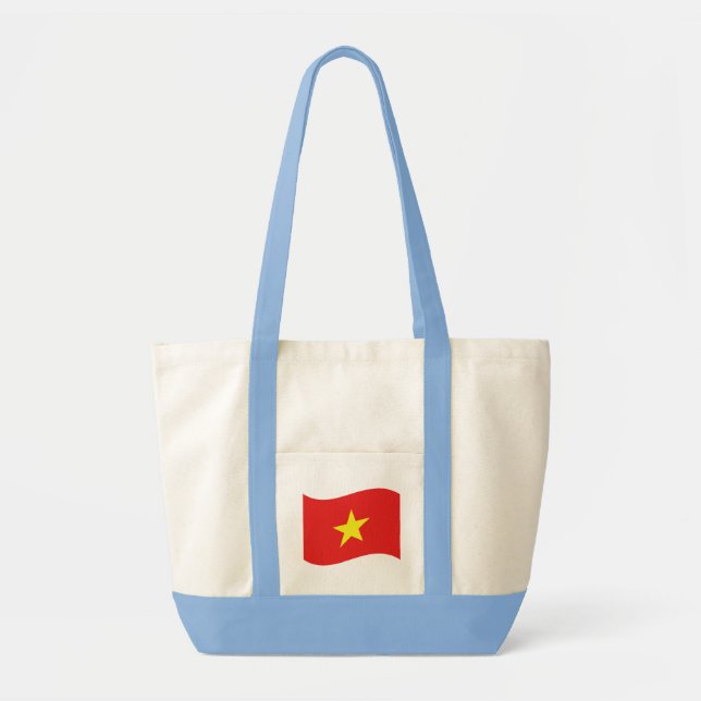 Vietnam Flagga Wave Tygkasse (Framsidan)