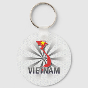 Vietnam flaggakarta 2,0 nyckelring