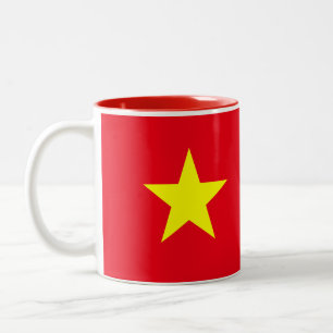 Vietnam flaggamugg Två-Tonad mugg